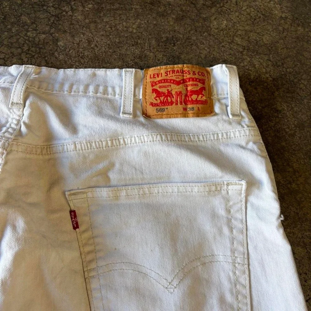 Levi's Y2K Baggy Chino Shorts White Men's 38